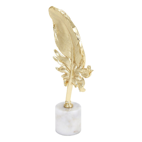 Feather With White Marble